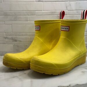 Yellow Hunter Play Short Rain Bootie